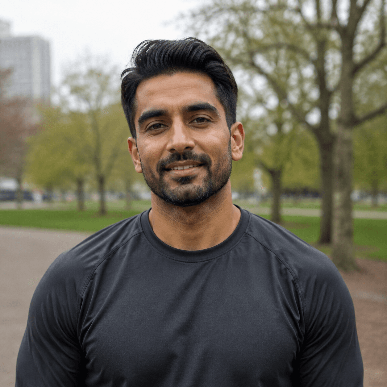 AI-generated portrait for demo creator Haris Ahmed